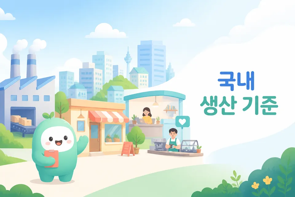 국내에서 생산된 재화와 서비스의 의미를 설명하는 경제 정보 이미지입니다